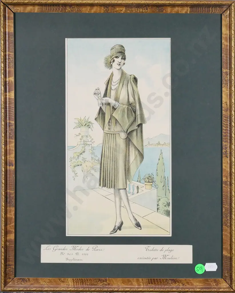 framed vintage advertising print H-310 W-210 Image 1++