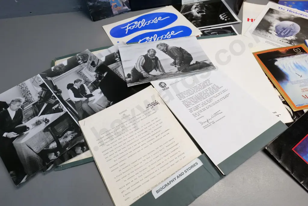large assortment of film release ephemera, press kits, small posters, clippings, photos, etc. Image 1++