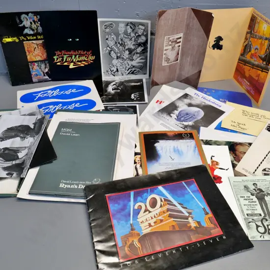 large assortment of film release ephemera, press kits, small posters, clippings, photos, etc.