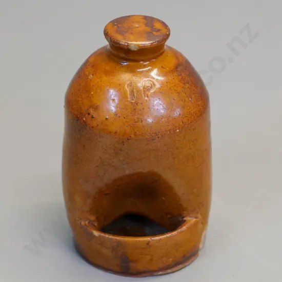 Luke Adams pottery bird feeder - no maker's mark, a few chips H-160