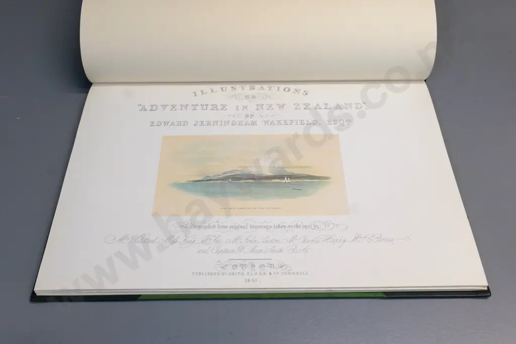 1968 facsimile edition - Illustrations to Adventure in New Zealand,  AH & AW Reed - foxing and staining Image 1++