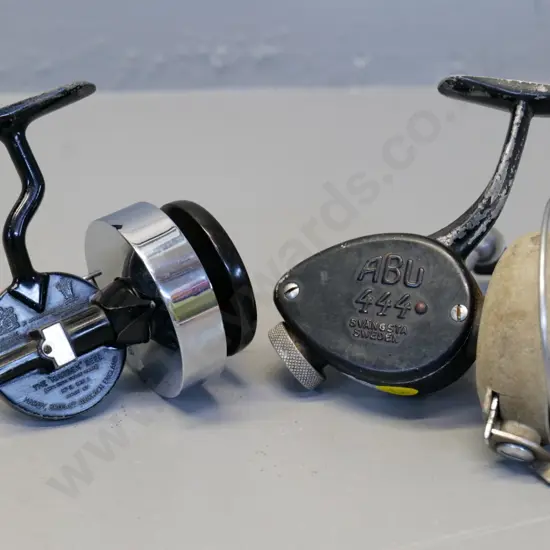 2 fishing reels - one Abu 444 Sweden, one Hardy Bros No. 2 Mk1