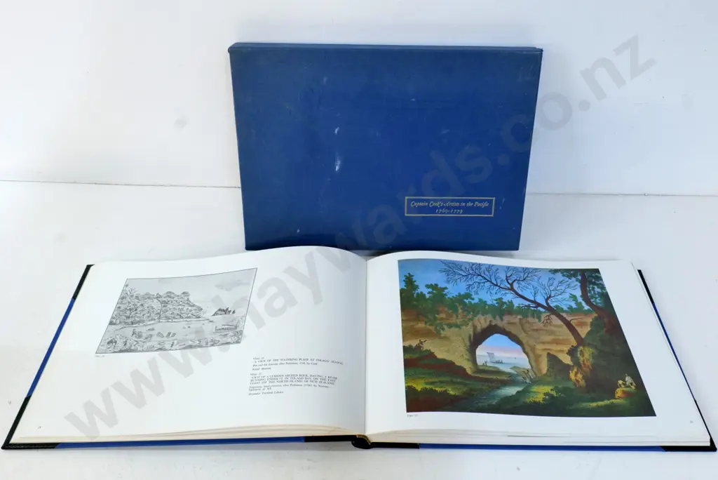 slip-cased book - Captain Cook's Artists in the Pacific 1769-1779 - Avon Prints 1969 Image 1++