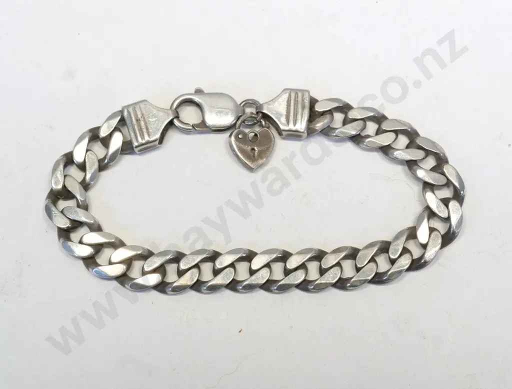 silver link bracelet stamped 925 Image 1++