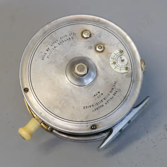 Hardy Brothers Silex Major fishing reel with bakelite handles D-115