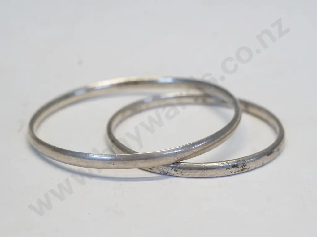 2 silver childs bangles stamped stg sil Image 1++
