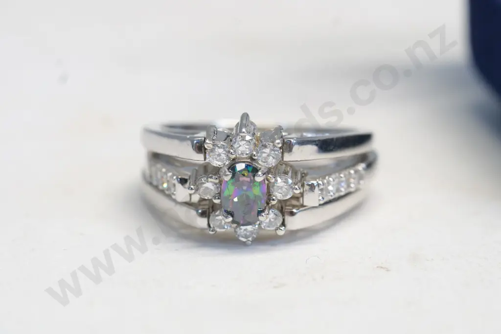 silver folding ring stamped 925 Image 1++