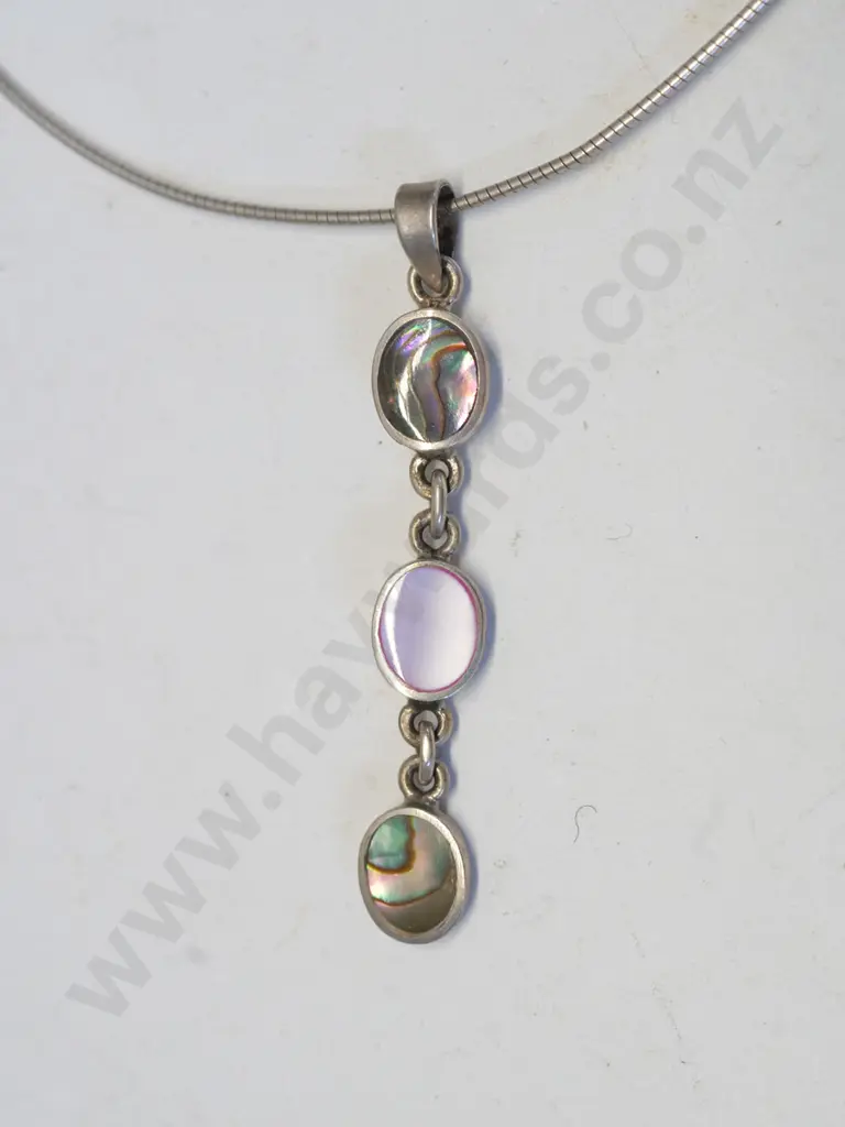 silver drop necklace stamped 925 Image 1++