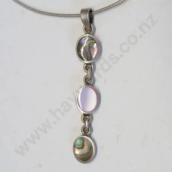 silver drop necklace stamped 925