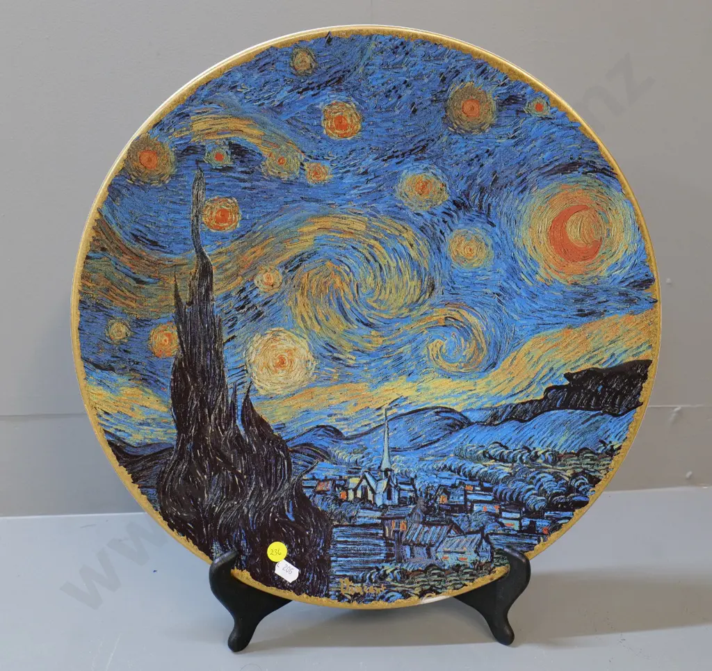 Goebel Artis Orbis wall charger - Van Gogh "Starry Night" Diameter 405 Image 1++