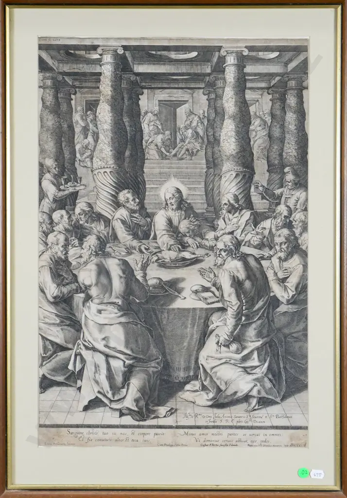 framed print "The Last Supper" H-530 W-340 Image 1++