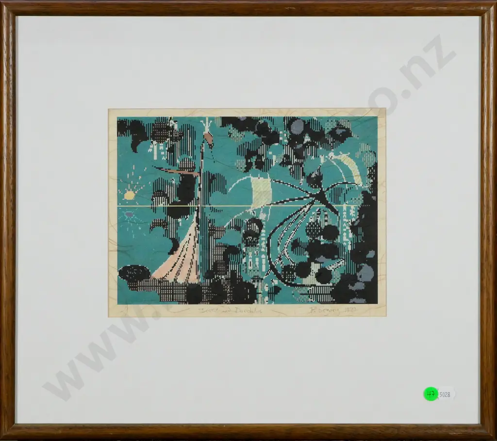 P Gregory 1999 - framed print AP "Icarus amd Daedalus" H-180 W-250 Image 1++