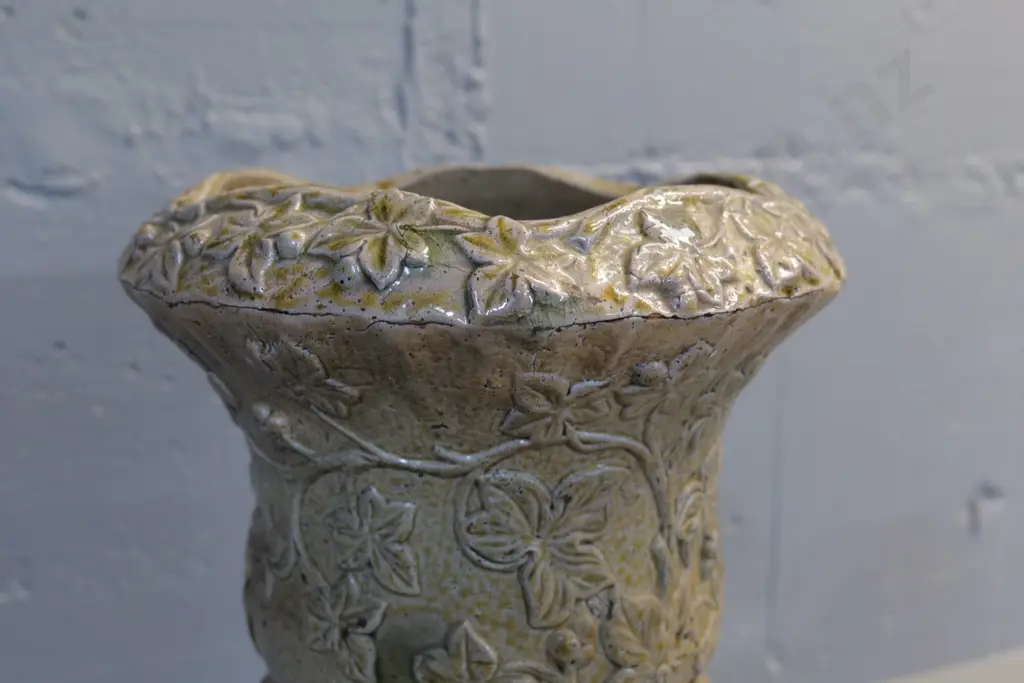 Benhar pottery umbrella stand - some firing cracks, one chip to base, otherwise good H-590 Image 1++