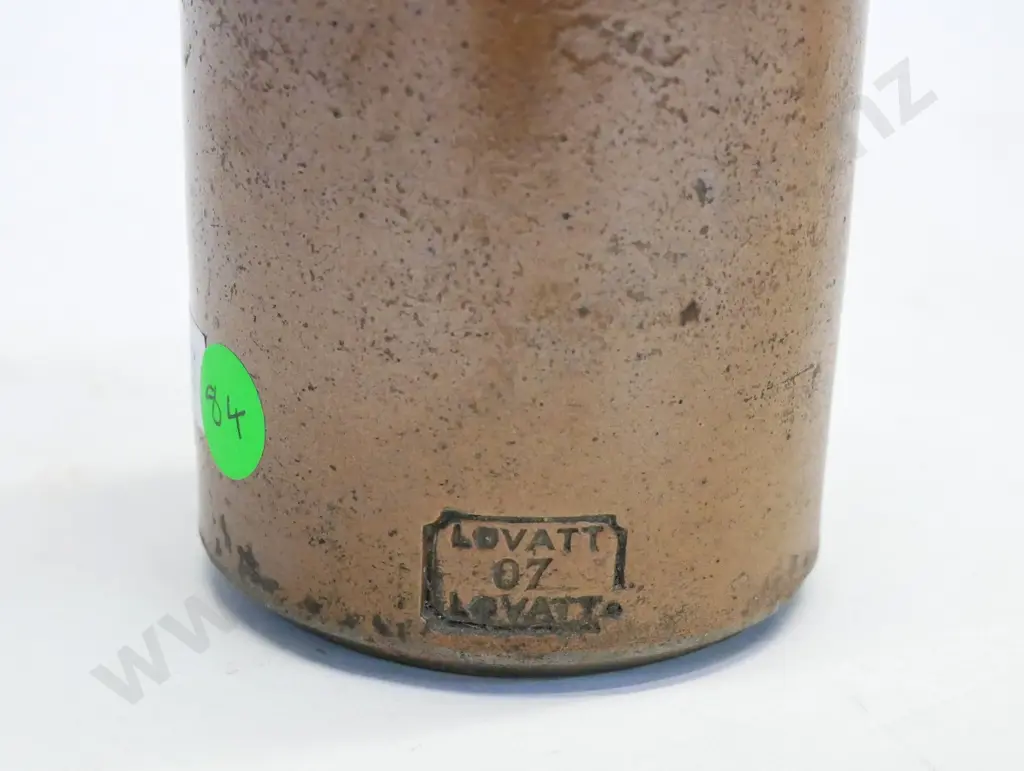 Dumpy ginger beer bottle, Pure Water Co, maker Lovatt 07, condition good, small chip, H-170 Image 1++