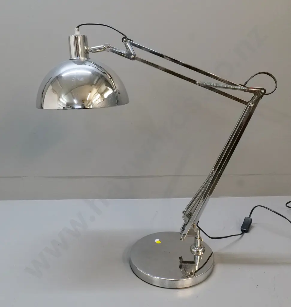 Verve chrome finish large anglepoise lamp - shade diameter 250 Image 1++