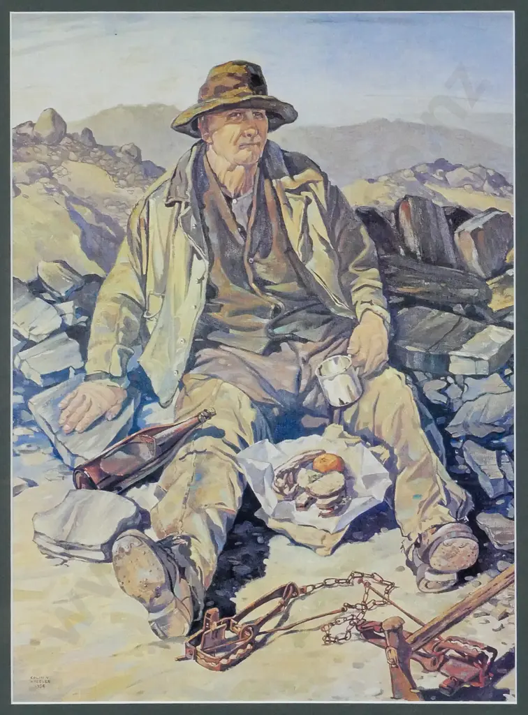framed Colin Wheeler digital print - lunch break H-440 W-320 Image 1++
