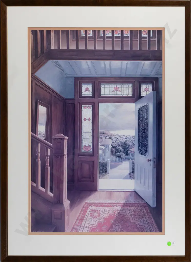 framed Peter Siddell 1984 poster print - Doorway H-680 W-450 Image 1++