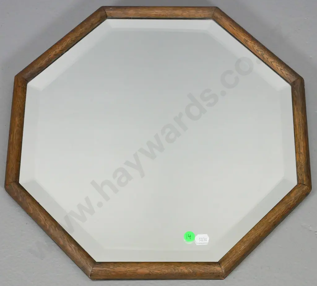 octagonal bevelled edge wall mirror H-390 W-390 Image 1++