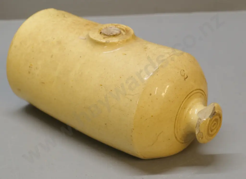 Ceramic hot water bottle, unmarked, condition poor, chips, L - 260 Image 1++