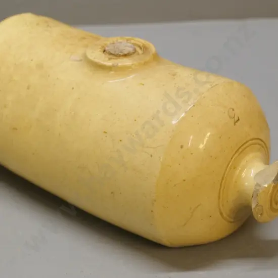 Ceramic hot water bottle, unmarked, condition poor, chips, L - 260