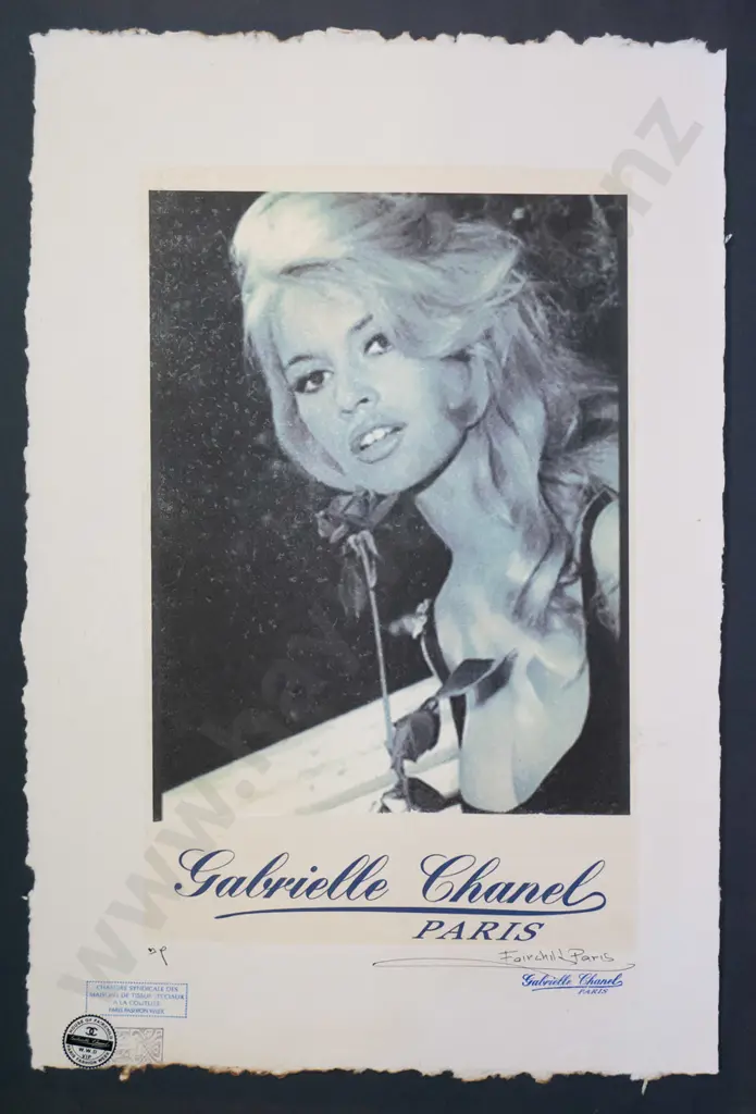 Fairchild, Paris - unframed ltd edition print AP - Brigitte Bardot H-570 W-390 Image 1++