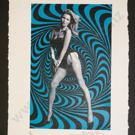 Fairchild, Paris - unframed ltd edition print 6/50 - Kate Moss H-570 W-390