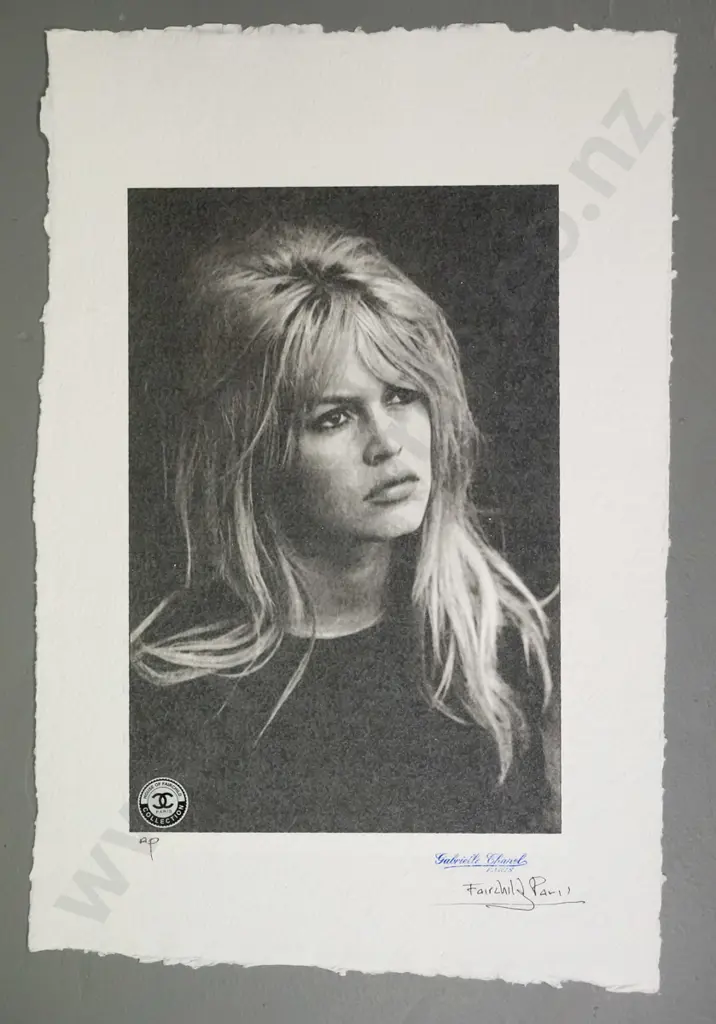 Fairchild, Paris - unframed ltd edition print AP - Brigitte Bardot H-570 W-390 Image 1++