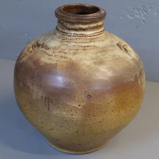 large studio pottery vase - no maker's mark H350 D-320