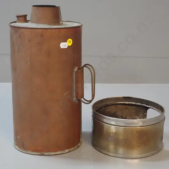 vintage copper thermette - H400 on base