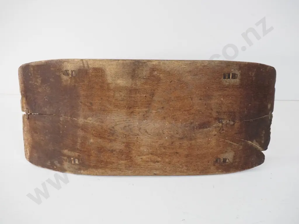 (reproduction or restored?) asian rice planting stool H-310 L-630 W-280 Image 1++