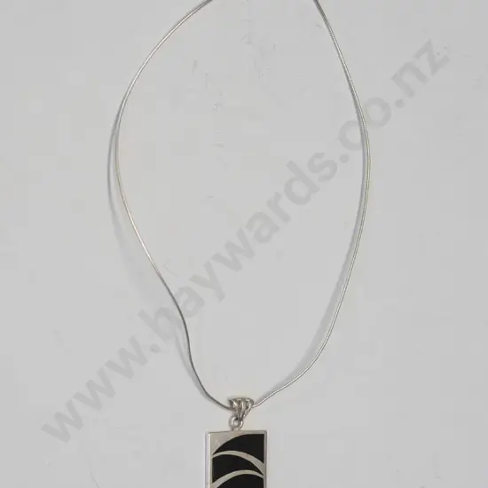 silver necklace stamped 925 sterling