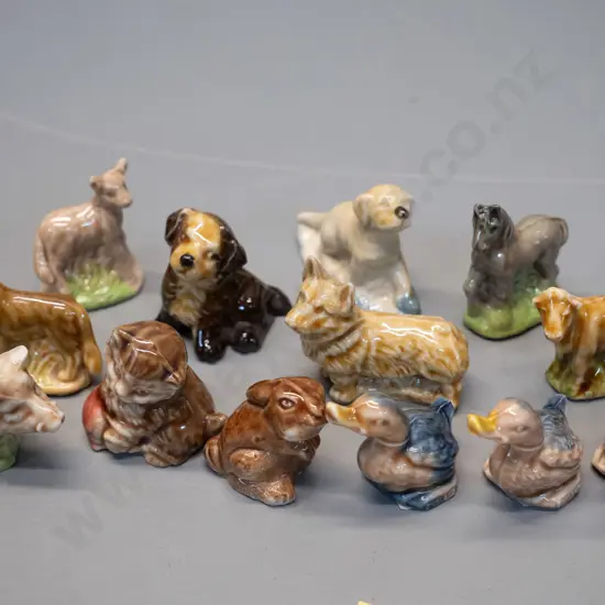 assorted Wade whimsies - domestic and farm animals, none are marked