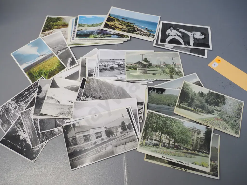 assorted New Zealand postcards - Dunedin, Queenstown, plus numerous North Island Image 1++