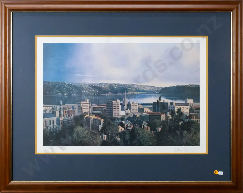 framed Graham Brinsley - ltd edition print 33/450 "Dunedin" H-360 W-540 Image 1++