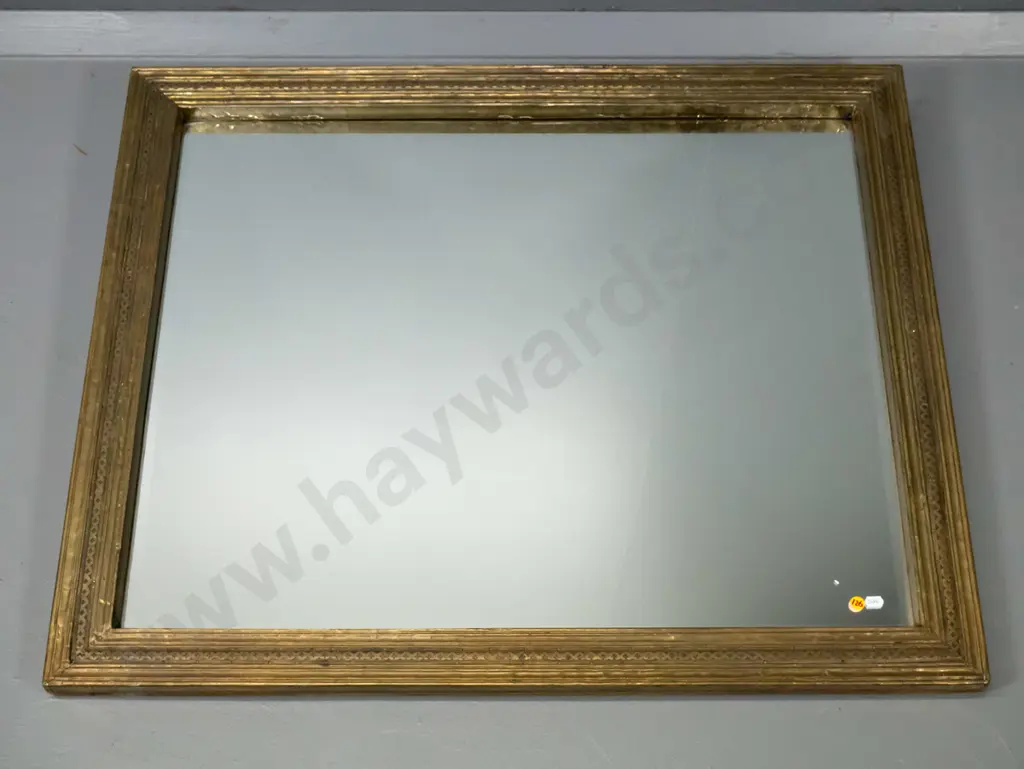 brass framed wall mirror H-750 W-890 Image 1++
