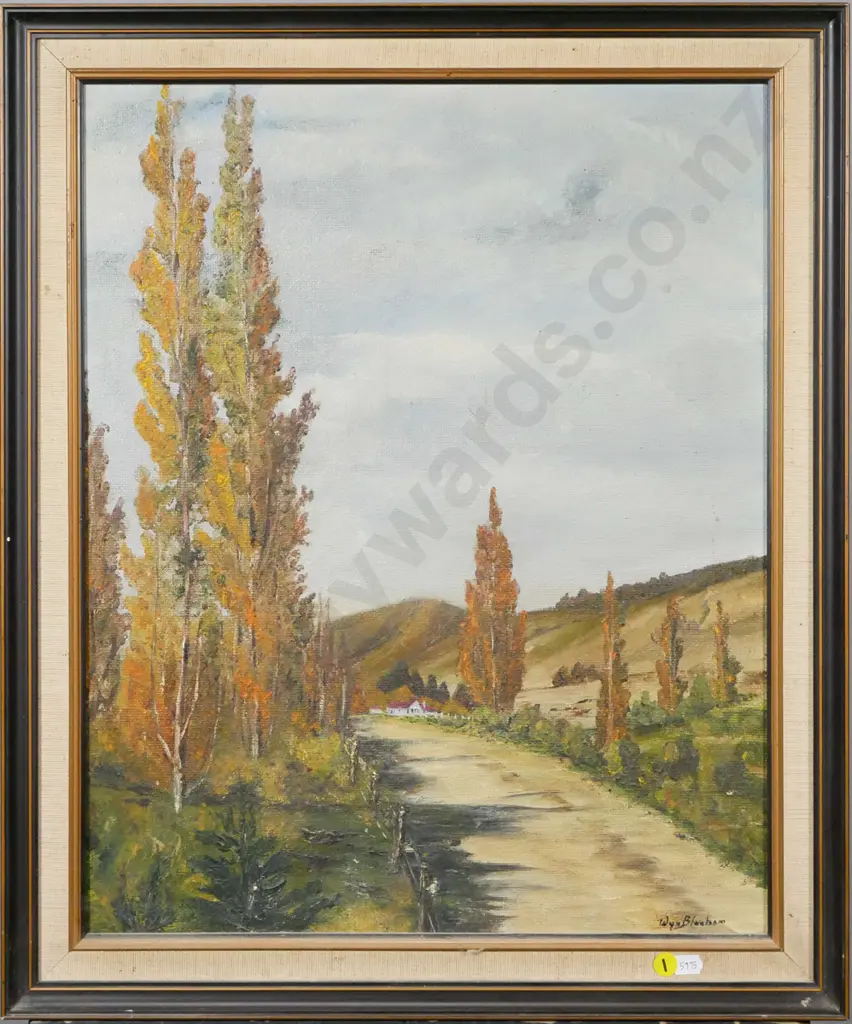 Wyn Bloxham - framed oil - country scene H-490 W-400 Image 1++