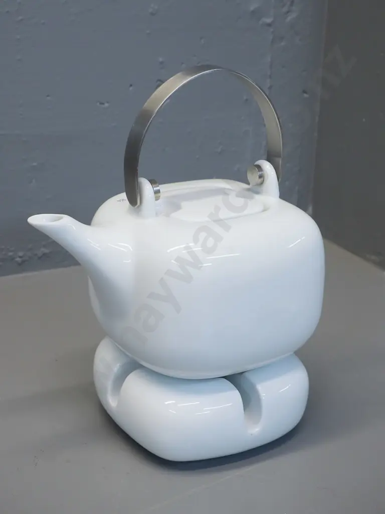 ASA German ceramic teapot with tea-light holder warming stand - H-220 combined Image 1++