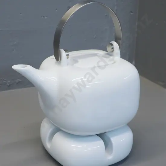 ASA German ceramic teapot with tea-light holder warming stand - H-220 combined
