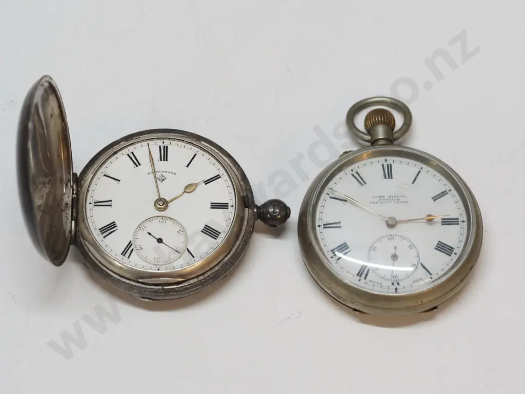 2 silver pocket watches both need attention Image 1++