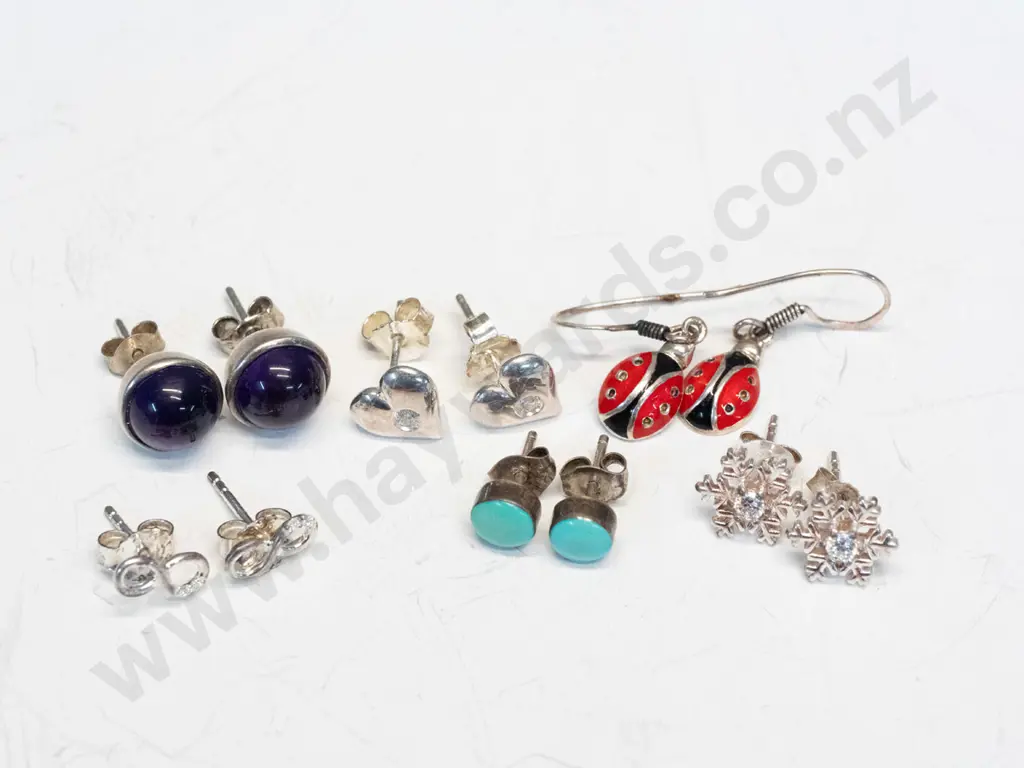 6 pairs asstd earrings all stamped Image 1++