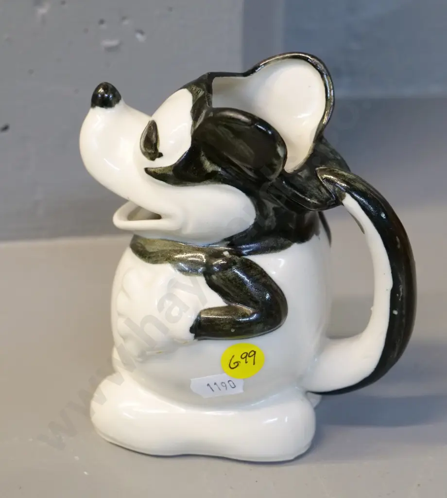 early Mickey Mouse novelty jug, some finish worn off H-130 Image 1++