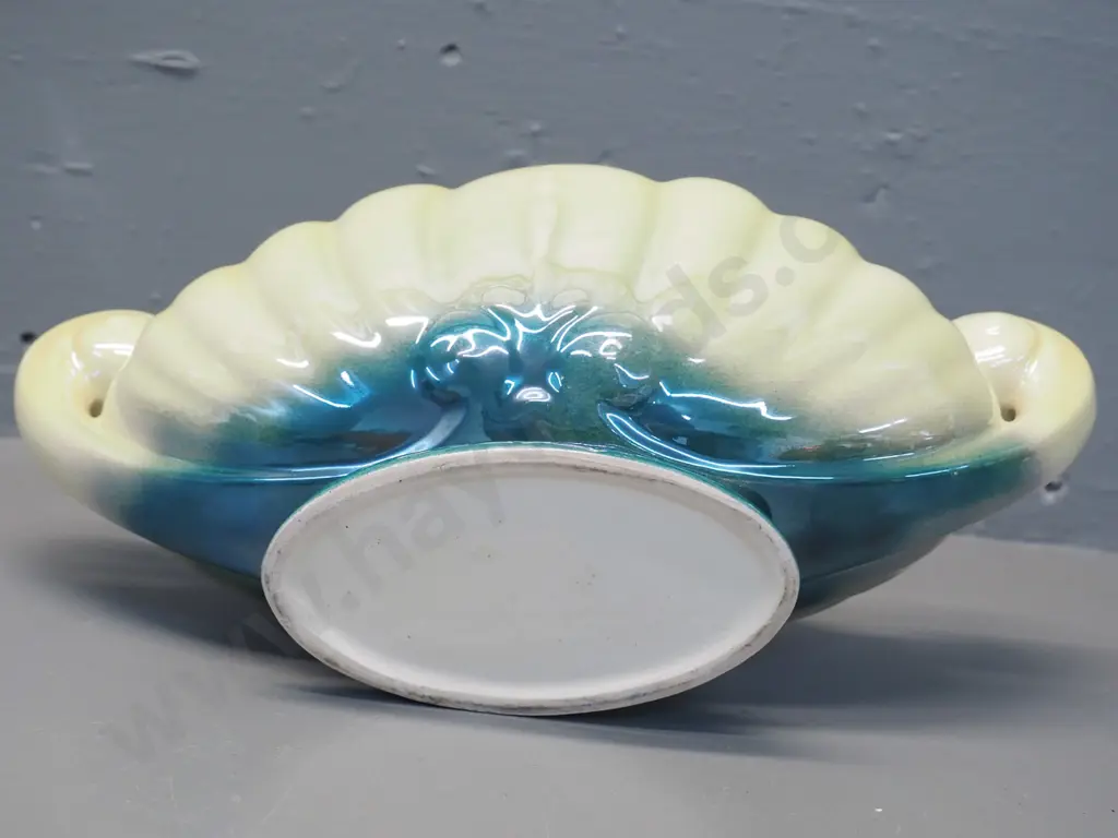 Titian ware graduated glaze handled flower trough - some glaze crazing H120 L275 Image 1++