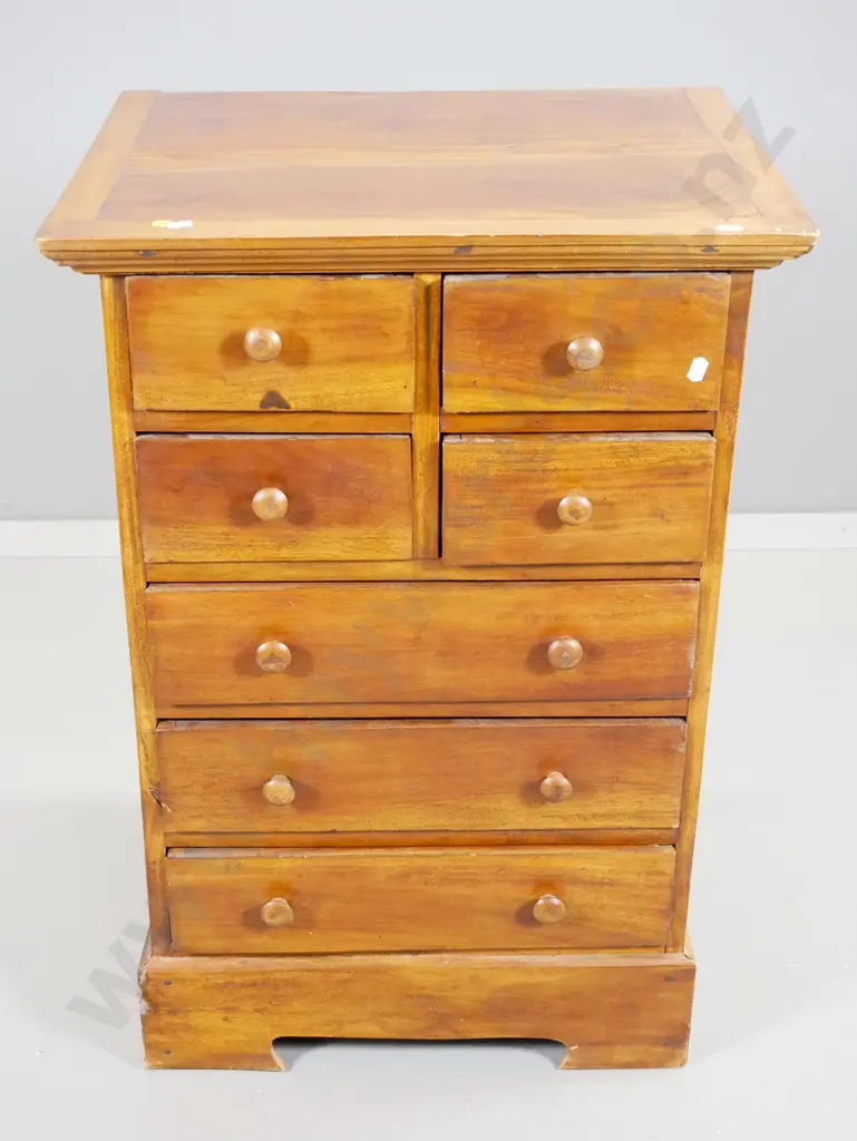 Asian hardwood 7-drawer chest H750 W520 D440 Image 1++