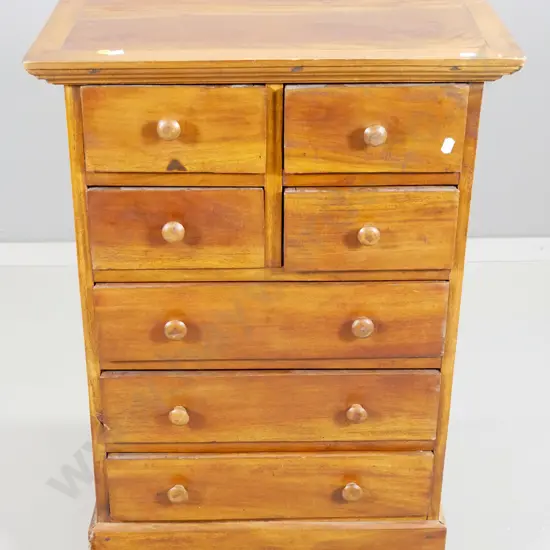 Asian hardwood 7-drawer chest H750 W520 D440