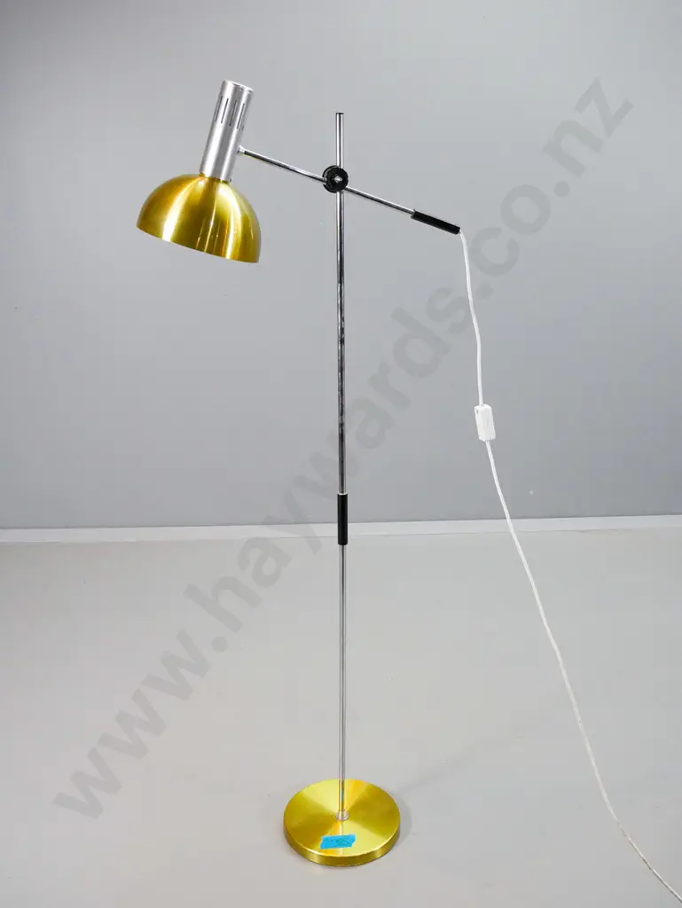 retro spun aluminium standard lamp H-1460 Image 1++