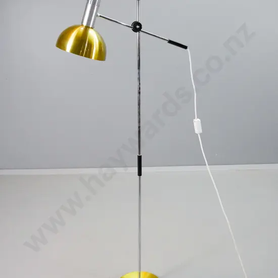retro spun aluminium standard lamp H-1460