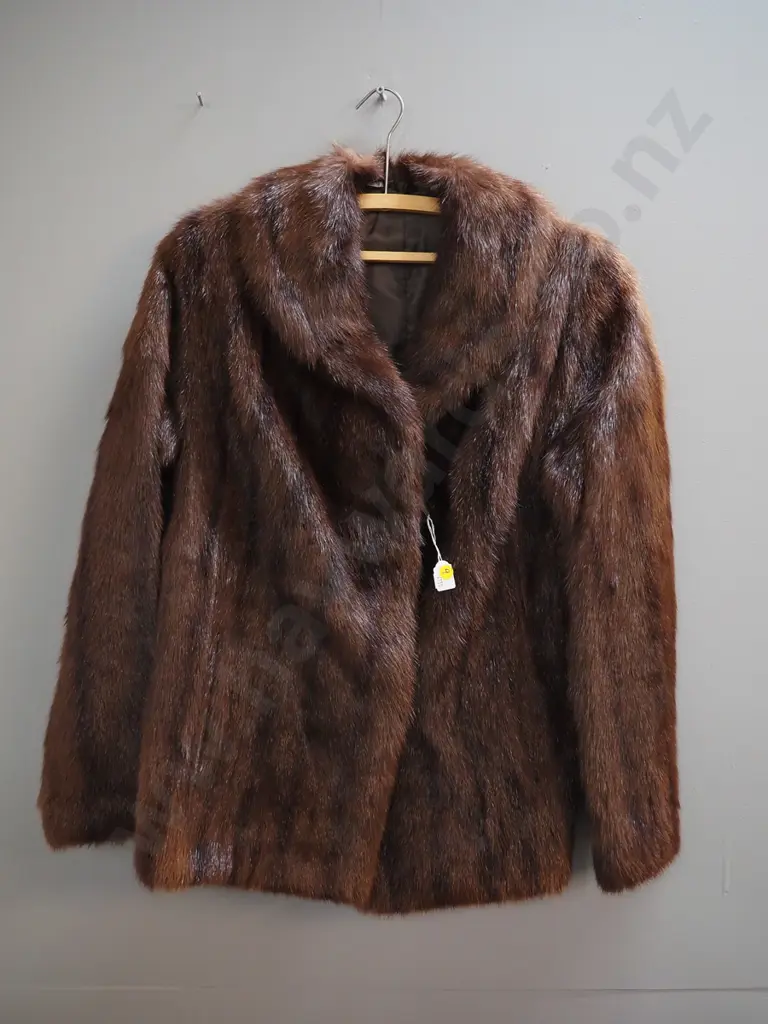 short brown fur jacket Image 1++