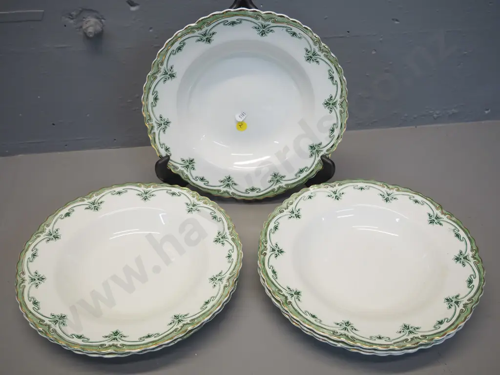 set of 6 Grindley 'Derwent' pattern early soup plates D-250 Image 1++