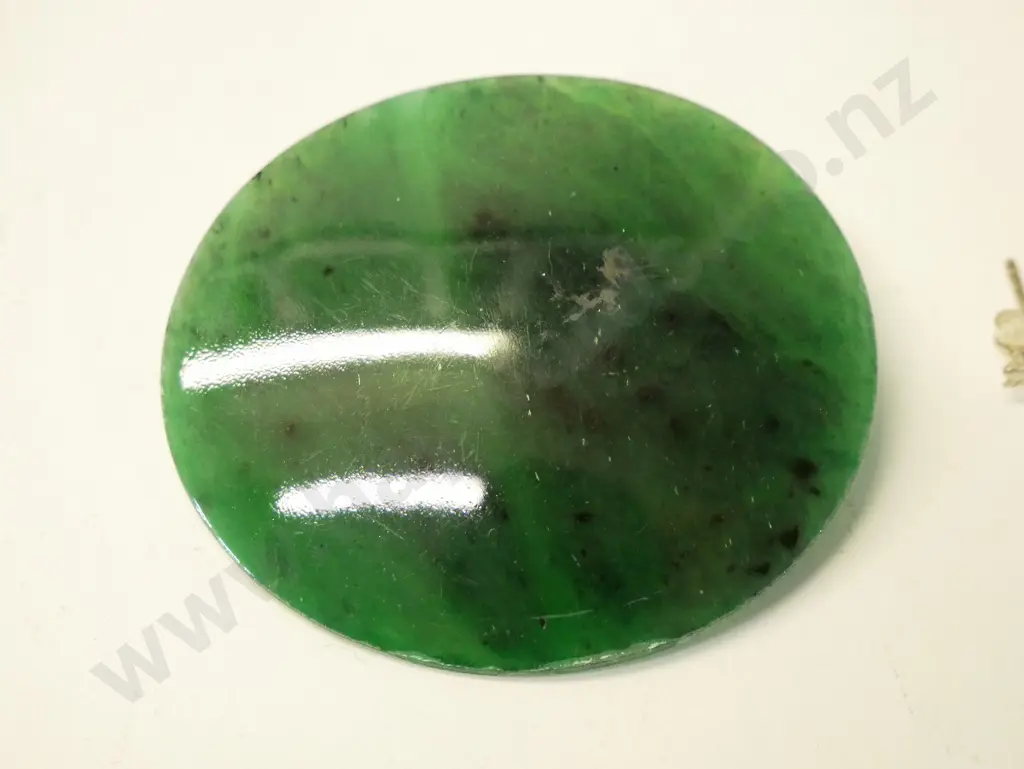 3 pairs asstd earrings all stamped 925 & green stone brooch Image 1++