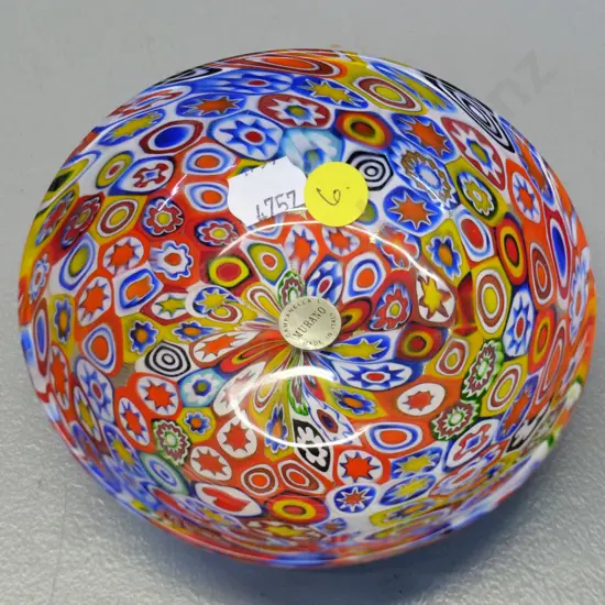 small Murano multi coloured millefiori glass dish D-110